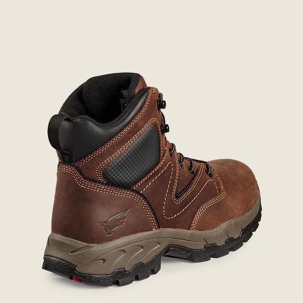 Botas Red Wing Hiking Hombre Marrom/Negros - Truhiker - 6-Inch Safety Toe - 312-NHUPXZ